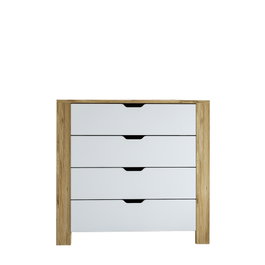 Hanah Home Cómoda Nisan 1600-026 Nogal Claro y Blanco